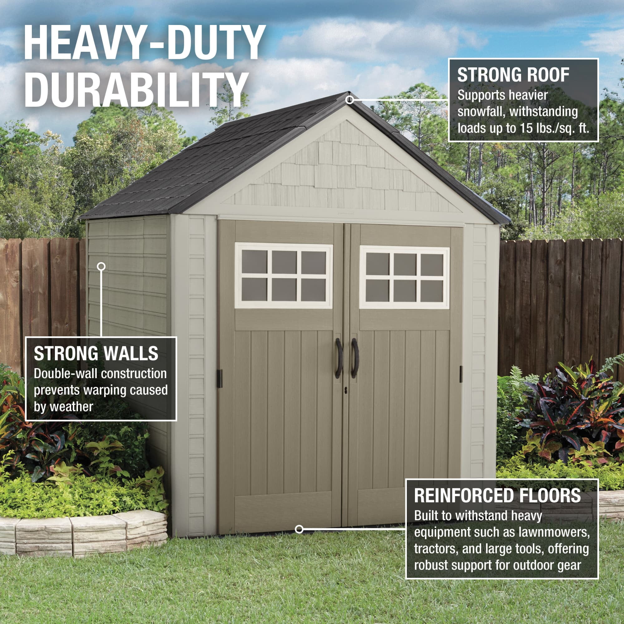 Rubbermaid 7 ft. x 7 ft. Shed