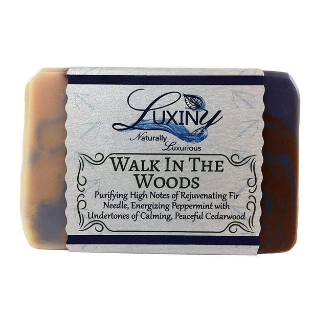 Men’s Soap Bar, Luxiny Natural Bar Soap Walk in the Woods with