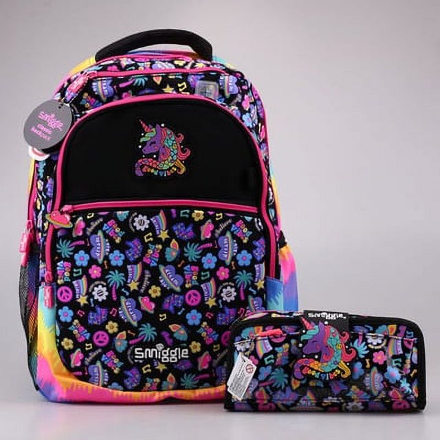 Teenager Backpack Primary School Student Backpack Large Capacity Cartoon Shape Bag With Glitter Pen-SinKeeU