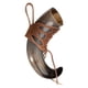 thumbnail image 4 of Funda de copa de cuerno de buey, duradera, práctica, para mujeres y hombres, cinturón, portátil, con forma de cuerno Marrón, 4 of 9
