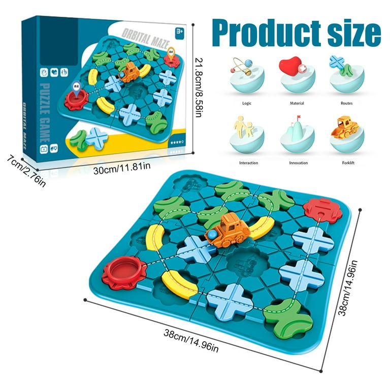 Logical Road Builder Games, STEM Family Board Game, Large Educational Smart  Brain Teasers Puzzles Toys, Preschool Learning Early Montessori Birthday