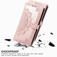 thumbnail image 5 of Allytechgroup for Samsung Galaxy Z Fold 7 Wallet Case, PU Leather with Embossed Pattern, Magnetic Clasp Kickstand Card Cash Slots Shockproof Slim Flip Case with Hand Strap for Women Men, Rosegold, 5 of 7