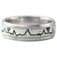 thumbnail image 1 of Anillos para mujer, regalos para mujer, anillo luminoso de acero de titanio para parejas, joyería luminosa, anillo de electrocardiograma, 1 of 3