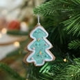thumbnail image 6 of Gingerbread Christmas Tree Decoration Cookie Tree and Star Shape Dessert Ornaments for Xmas Tree Holiday Birthday Sweet Party Supplies (Green Tree), 6 of 6