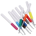 thumbnail image 3 of Fdit 9Pcs Crochet Set ABS 2-Color Plastic Handle DIY Hand‑Woven Sweater Knitting Tools,Knitting Tools,2-Color Crochet, 3 of 11