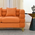 thumbnail image 5 of [81.5-Inch Oversized L-Shaped Corner Sofa with 3 Cushions in Teddy Fabric for Living Room], 5 of 12