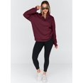 thumbnail image 6 of FUNING Womens Oversized Sweatshirts Fall Fashion Hoodies Half Zip Pullover Long Sleeve Shirts Clothes Outfits, 6 of 6