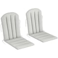 thumbnail image 1 of Outsunny 2PCS Adirondack Chair Cushion, Patio Chair Cushions, Light Grey, 1 of 10