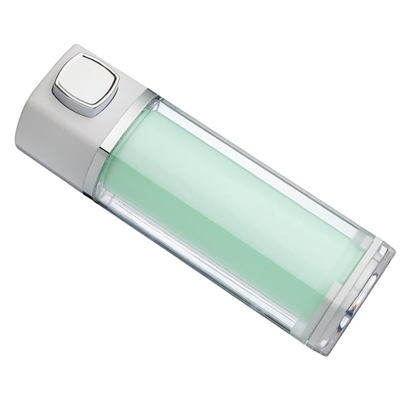 LEORX White Plastic Wall Mounted Soap Holder Refillable for Shampoo Conditioner Lotion