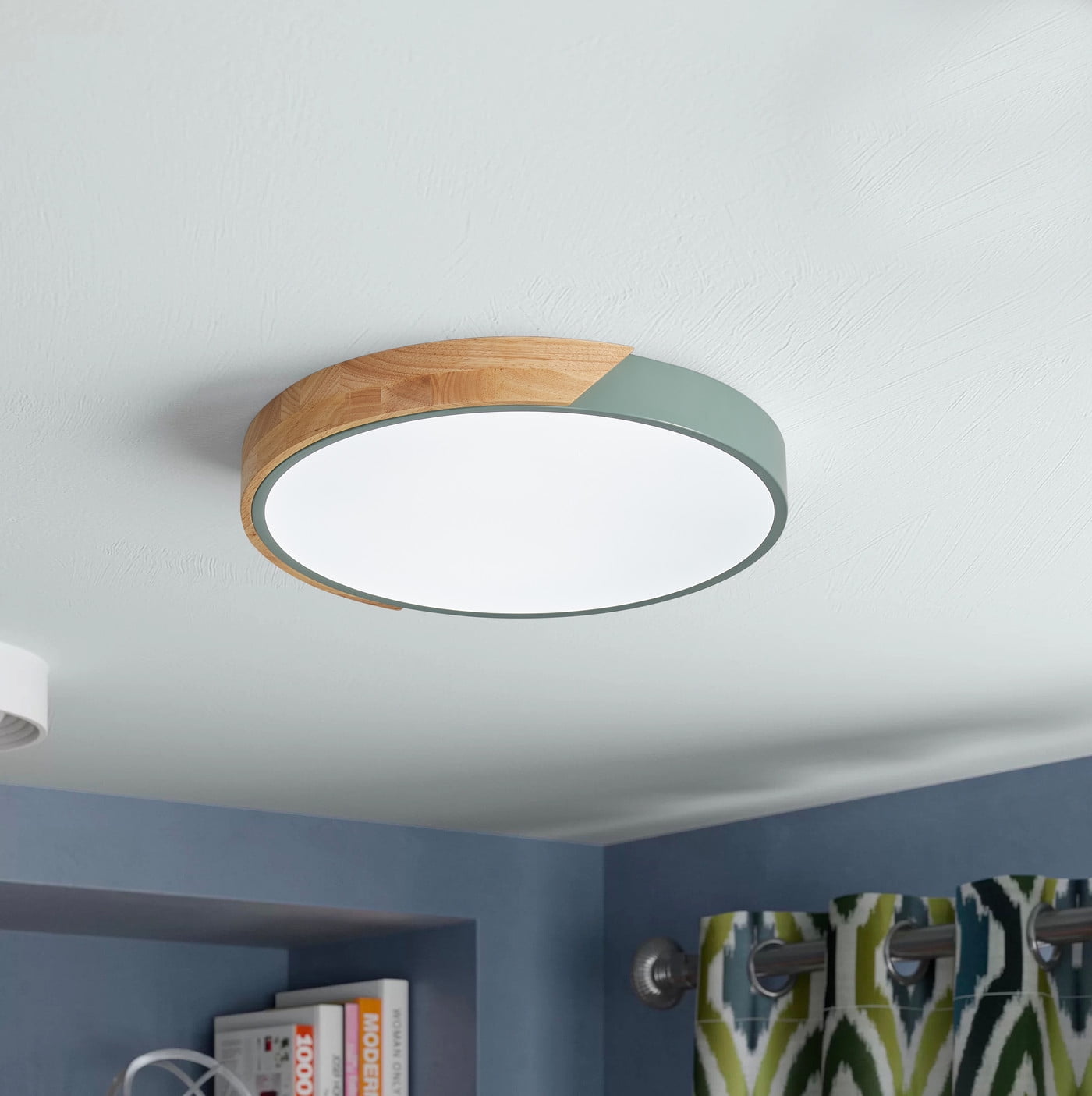Aiwen Round LED Flush Mount Ceiling Lamp Modern Light Fixture Green