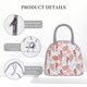 thumbnail image 4 of Balery Tropical Corals Seahorse Bolsa de Almuerzo para Mujeres, Caja de Almuerzo, Bolsa de Almuerzo Pequeña Impermeable, Tote de Almuerzo Reutilizable con Gran Capacidad, 4 of 6