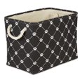 thumbnail image 1 of Design Imports CAMZ14211 Polyester Trellis Paw Rectangle Pet Bin, Black - Small, 1 of 4