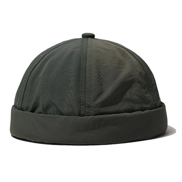 Shenmeida Brimless Hat Landlord Cap Retro Nylon No Brim Hat Shenmeida Brimless Hat Landlord Cap Retro Nylon No Brim Hat