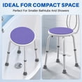 thumbnail image 4 of KEKOY Adjustable Shower Stool, FSA/HSA Eligible Bath Stools for Inside Shower Anti-Slip Round Plastic Upgraded Bathroom Seats,Tool-Free Bath Chairs for Seniors, 4 of 10