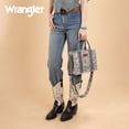 thumbnail image 4 of Wrangler Tote Bag for Women Western Camo Pattern Canvas Crossbody bag Handbag Vintage Design, Gray, 4 of 6