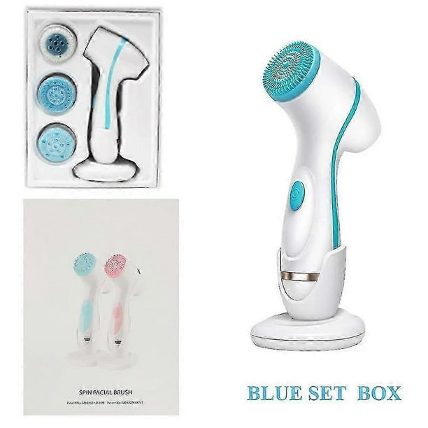 Facial Cleansing Brush Sonic Nu Face Spin Brush Set Galvanica Facial Spa System For Skin Deep Cleaning Remove Blackhead Machine