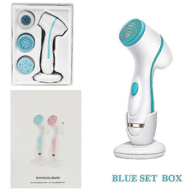 Facial Cleansing Brush Sonic Nu Face Spin Brush Set Galvanica Facial Spa System For Skin Deep Cleaning Remove Blackhead Machine
