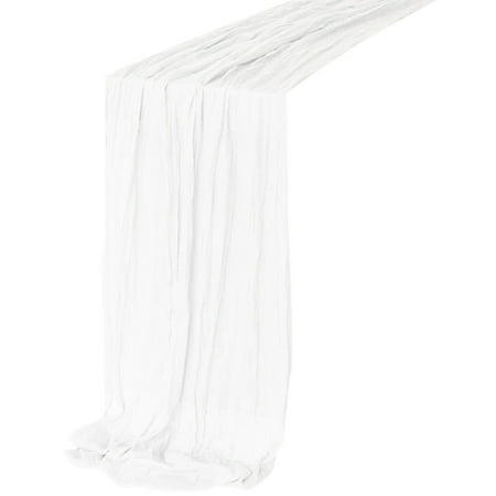 

Guttear Cheesecloth Table Runner Cheese Cloth Tablecloth 90x180 Cm Table Runner For Wedding Decor Holiday Birthday Party Table Dining Room Dresser Decor
