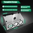 thumbnail image 6 of Document binding machine with closed design, low noise, PVC & plexiglass construction, LED light, dust collection fan, for office and&nbsp; use, 6 of 6