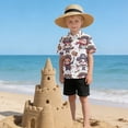 thumbnail image 6 of Dailycode Small Short Sleeve Button Down Shirts Pirate Bear and Book Casual Shirt 3-10 Years, 6 of 9