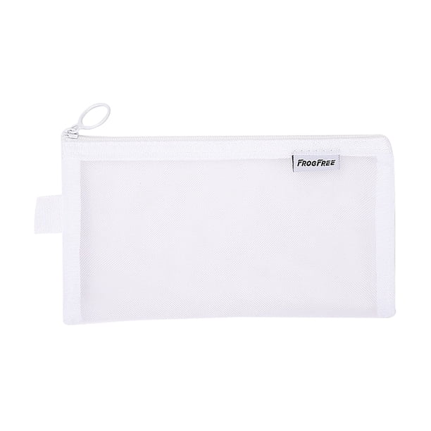 Estuche de almohada, portalápices, estuche de malla transparente con cremallera, bolsa de papelería para estudiantes, estuche portátil de gran capacidad para lápices, contenedor para bolígrafos.