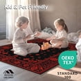 thumbnail image 4 of ODIKA 8'x10' Machine Washable Non-Slip Area Rug, Gothic Coffin Shape Aesthetic High Traffic Rug, Black, 26502, 4 of 7