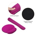 thumbnail image 4 of Uxcell Keyboard Wrist Pad Mouse Wrist Rest Ergonomic Wrist Support Comfortable Memory Foam Style 3, Red 1 Set, 4 of 5