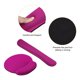 thumbnail image 4 of Uxcell Almohadilla para teclado y reposamuñecas de ratón, soporte ergonómico para muñeca, cómodo, de espuma viscoelástica, estilo 3, rojo 1 set, 4 of 5