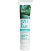 Desert Essence Natural Tea Tree Oil & Neem Toothpaste, Wintergreen 6.25 oz (Pack of 6)