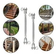 thumbnail image 4 of Jaw Turnbuckle, Rustproof Turnbuckle Hook 2pcs Firm Connection Wide Application  For Industrial Use M5,M4, 4 of 8