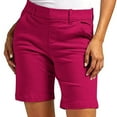 thumbnail image 2 of TQWQT Womens Shorts Dress Chino Shorts Trendy Summer 6'' High Waisted Bermuda Shorts Dressy Casual Dress Shorts with Pockets Hot Pink M, 2 of 6