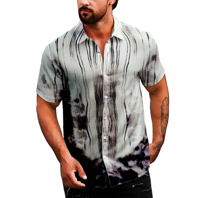 Camisa Casual Para Hombre Shendy Vendy Strech De Manga Corta