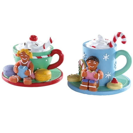 Lemax Xmas Village Lemax 83383 Cocoa & Cookies Christmas Village Accessory, Multicolored ()