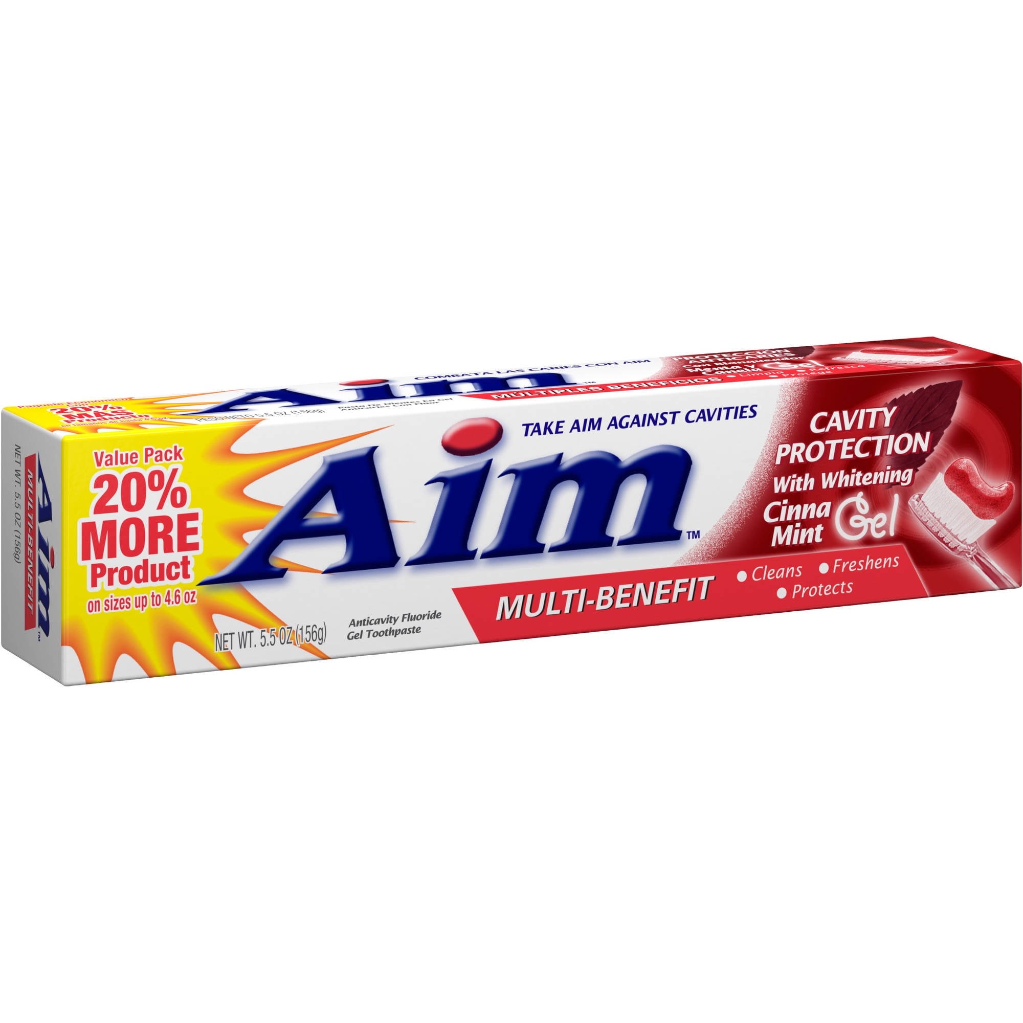 Aim? MultiBenefit Cavity Protection Cinna Mint Gel Toothpaste 5.5 oz