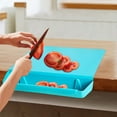 thumbnail image 2 of Kitchen Storage Containers Cutting Board With Food 2 In 1 Practical Chopping Board For Vegetables Meat Prep And Organizing Countertop Space Kitchen Organizing Storage for Fridge Clear Storage, 2 of 4
