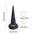 thumbnail image 3 of Inflatable Witch Hat Ring Toss Game with 3 Pieces Set for Halloween Party Activities and Carnival Fun Family Entertainment(Purple), 3 of 5