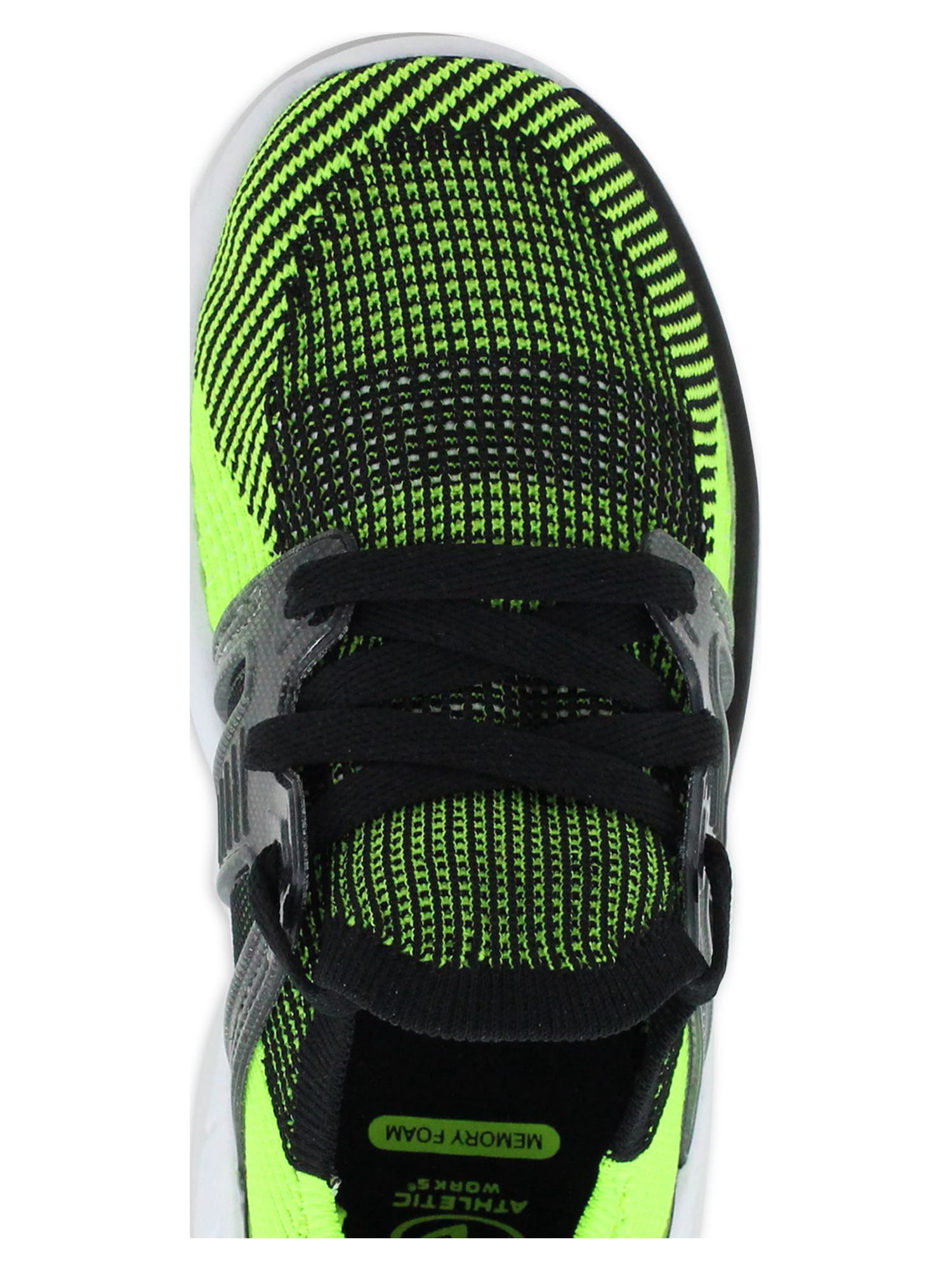Athletic Works Little and Big Boys Knit Cage Athletic Sneakers, Sizes 13-6