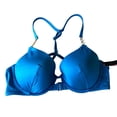 thumbnail image 3 of Victoria's Secret Swim Chain Trap Push Up Top Bikini 2 Piece Set Blue Size 34DDD/Medium, 3 of 6