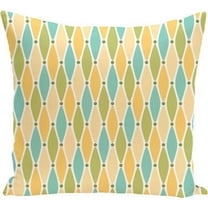 Simply Daisy 16" x 16" Wavy Splash Geometric Print Pillow