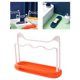 thumbnail image 4 of Soporte portátil para esponja para fregadero, organizador para fregadero, bandeja de drenaje extraíble, soporte para cepillo, estante para paño de Naranja Macarena Soporte de esponja, 4 of 7
