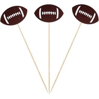 Football 1st Birthday Party Decorations Kit - 24pcs Centerpiece Sticks With 6 Designs, Cake Topper & Photo Props