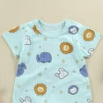 thumbnail image 6 of CAUYDY Baby Bodysuit Short Sleeve Romper 3 6 9 12 18 24 Months Newborn Spring Summer Pajamas Preemie Infant Boys Girls Sleepers Loungewear Sizes 3-6 Months,Mint Green, 6 of 6