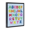 thumbnail image 2 of Stupell Industries Contemporary Gummy Candy Alphabet Black Floating Frame Canvas Art, 17 x 21, by LISH Creative, 2 of 8