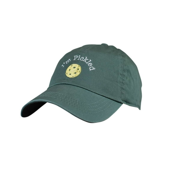 D&Y Pastime Outdoor Embroidered Low Profile Baseball Cap, I'm Pickled, Sage