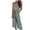 Green, variant on IROINNID Sleeveless Round Neckline Jumpsuit For Women Full-Length Ladies Summer Loose Long Rompers Jumpsuit