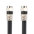 thumbnail image 2 of Cable coaxial digital postta (100 pies) Cable RG6 negro blindado con conectores F-masculinos, 2 of 2