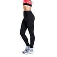 thumbnail image 4 of Gomelly Ladies Leggings Solid Color Bottoms Stretch Yoga Pants Women Skinny Sport Tights High Waist Trousers Black XXL, 4 of 5
