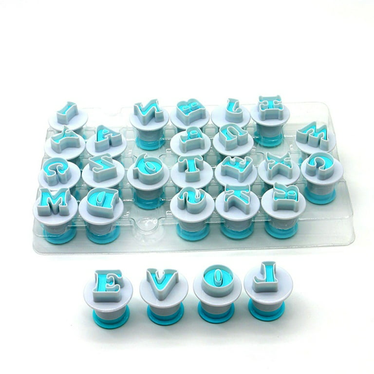 Cake Tool 26 Letter Case & Digital Fondant Stamp With High Quality DIY  Mould 