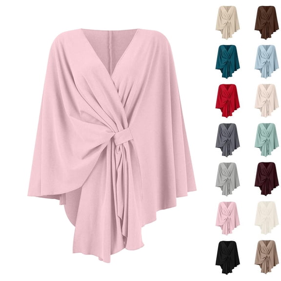 Pashmina Blend Shawl Wraps Women Knitted Shawls Wraps Cardigan Cape Shoulder Top Sweater Shawl travel scarf Pink One Size