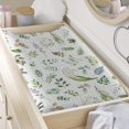 thumbnail image 3 of Boho Eucalyptus Leaves Floral Greenery Changing Pad Covers Wild Plants Diaper Change Table Sheets for Boy Girl Soft Stretch Baby Changing Table Mats 32''x16'', 3 of 6